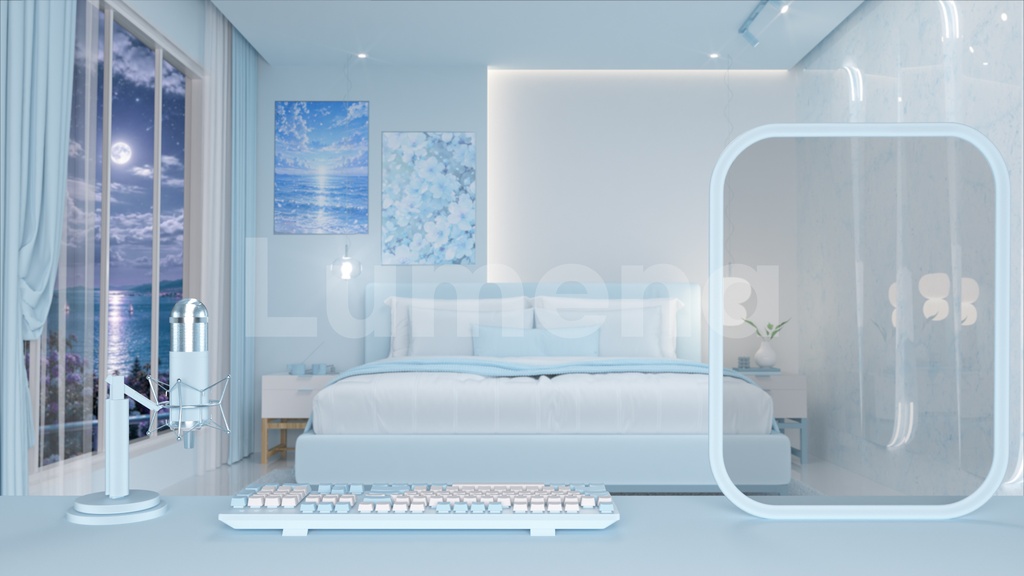 방송배경/방송화면/배경화면/버튜버/配信部屋/3DBackground for VTuber/配信背景/Live Streaming Background/VTuber room/Vtuber background/VTuber Room 6