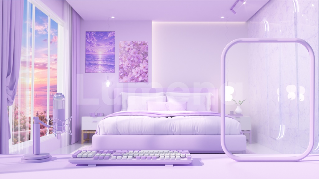 방송배경/방송화면/배경화면/버튜버/配信部屋/3DBackground for VTuber/配信背景/Live Streaming Background/VTuber room/Vtuber background/VTuber Room 6