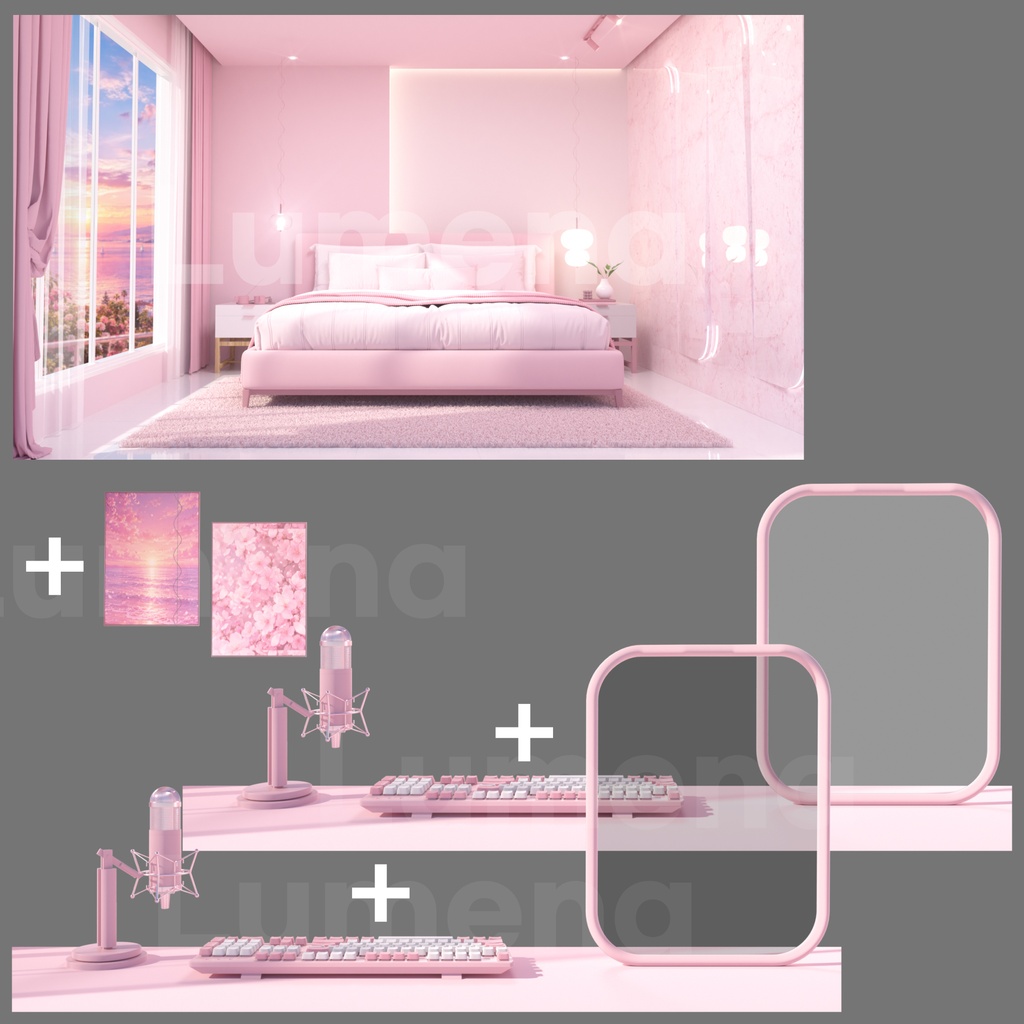 방송배경/방송화면/배경화면/버튜버/配信部屋/3DBackground for VTuber/配信背景/Live Streaming Background/VTuber room/Vtuber background/VTuber Room 6