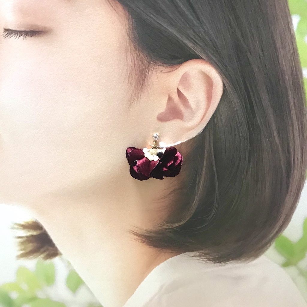 team新撰組with蜂須賀虎徹 フラワータッセルイヤリング&ピアス