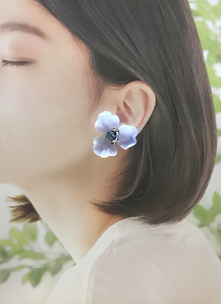 加州清光、大和守安定イメージ2wayイヤリング&ピアス【E:Trasparente】