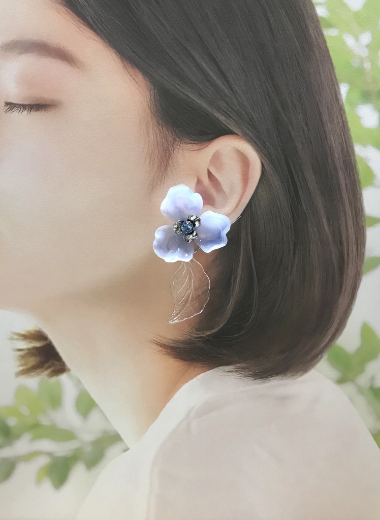 加州清光、大和守安定イメージ2wayイヤリング&ピアス【E:Trasparente】