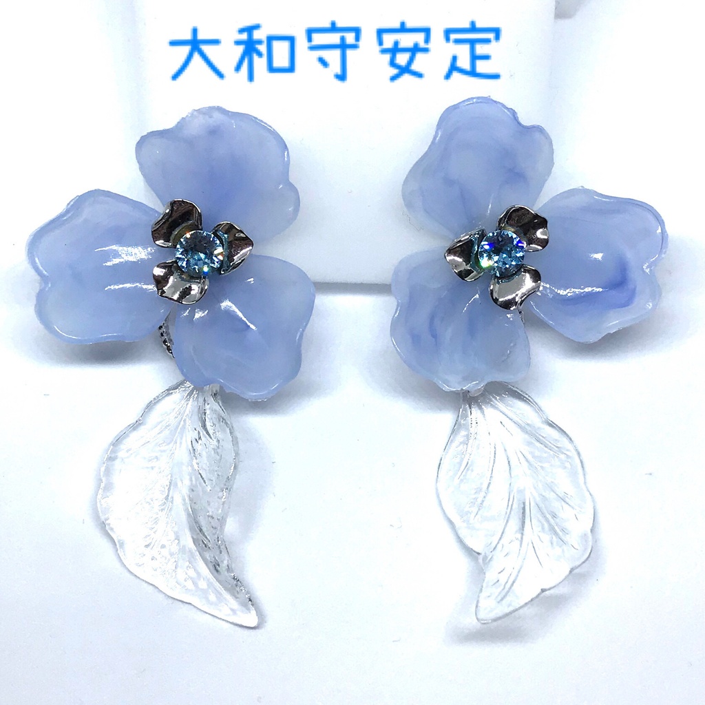 加州清光、大和守安定イメージ2wayイヤリング&ピアス【E:Trasparente】