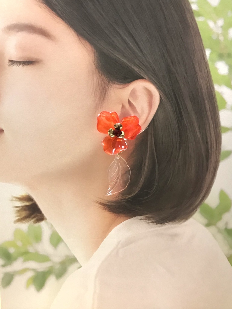 加州清光、大和守安定イメージ2wayイヤリング&ピアス【E:Trasparente】