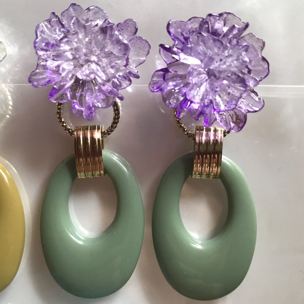 三条イメージ2wayイヤリング&ピアス【E:Fuligginoso】