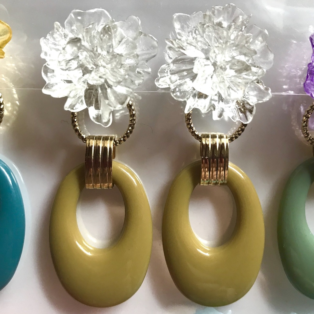 三条イメージ2wayイヤリング&ピアス【E:Fuligginoso】