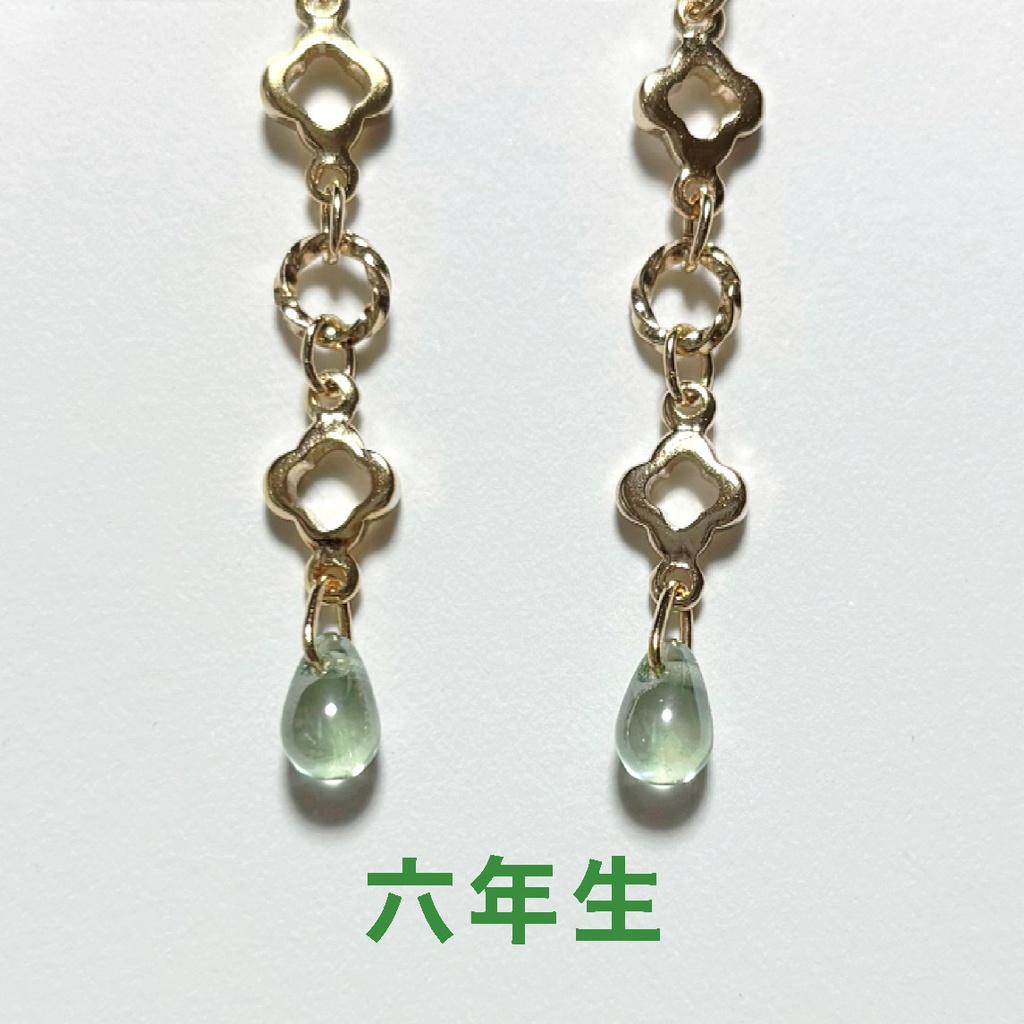 忍たまイメージしずくイヤリング&ピアス