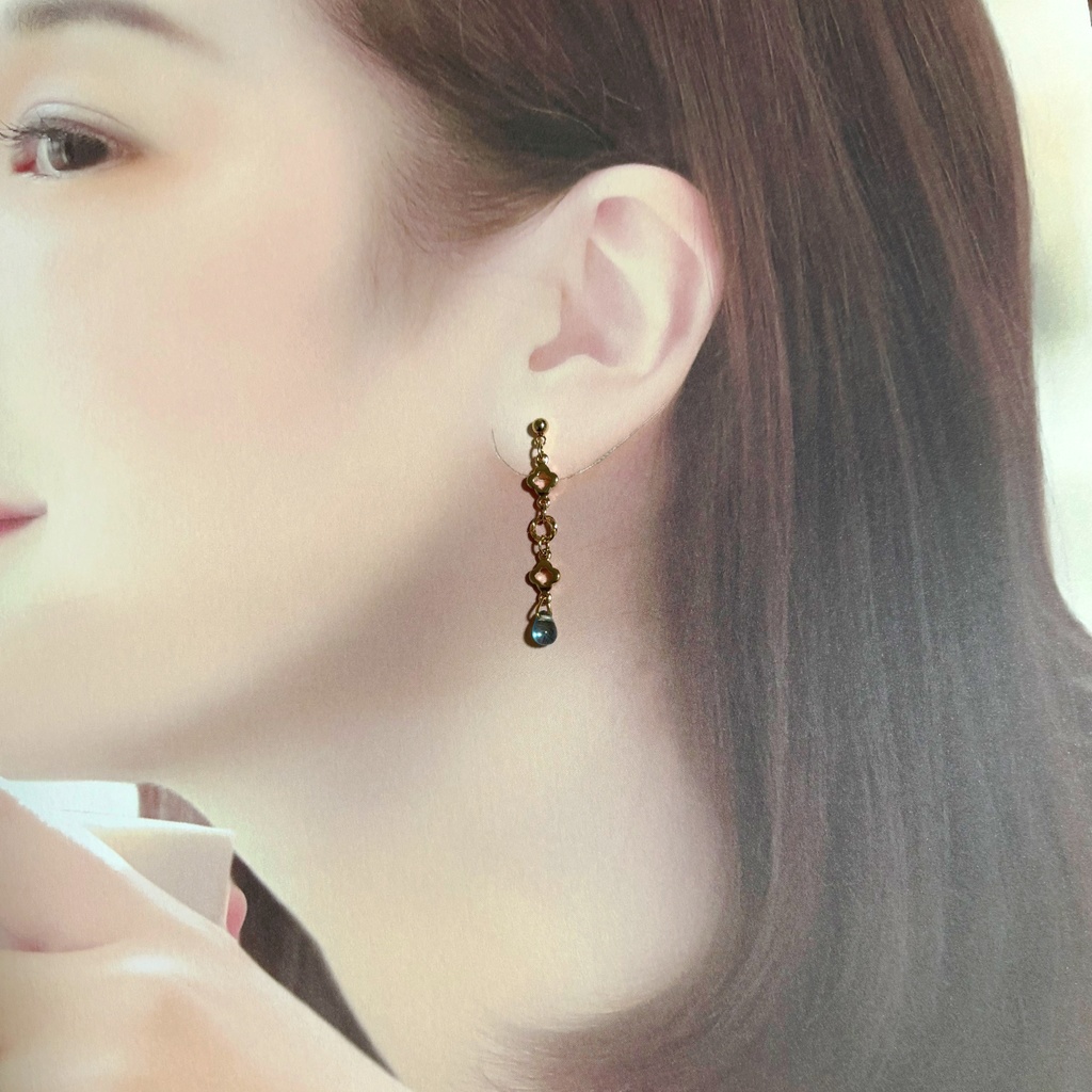 忍たまイメージしずくイヤリング&ピアス