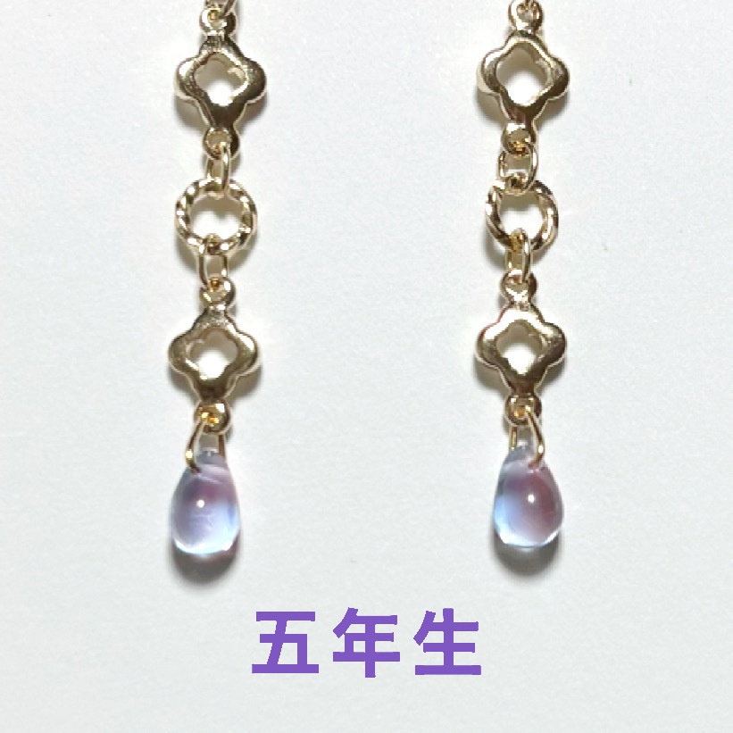 忍たまイメージしずくイヤリング&ピアス