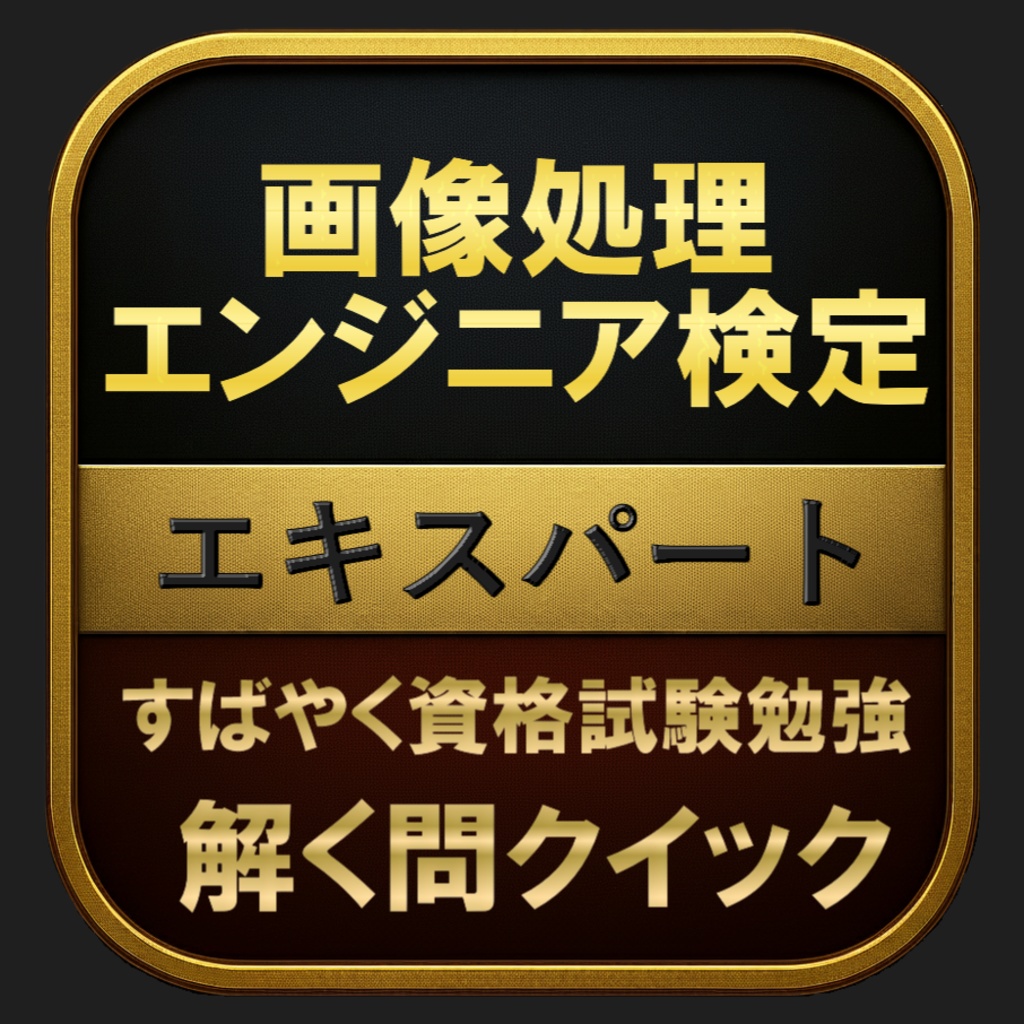 【300問】画像処理エンジニア検定 エキスパート(問題集&用語集&解説) 解く問クイック