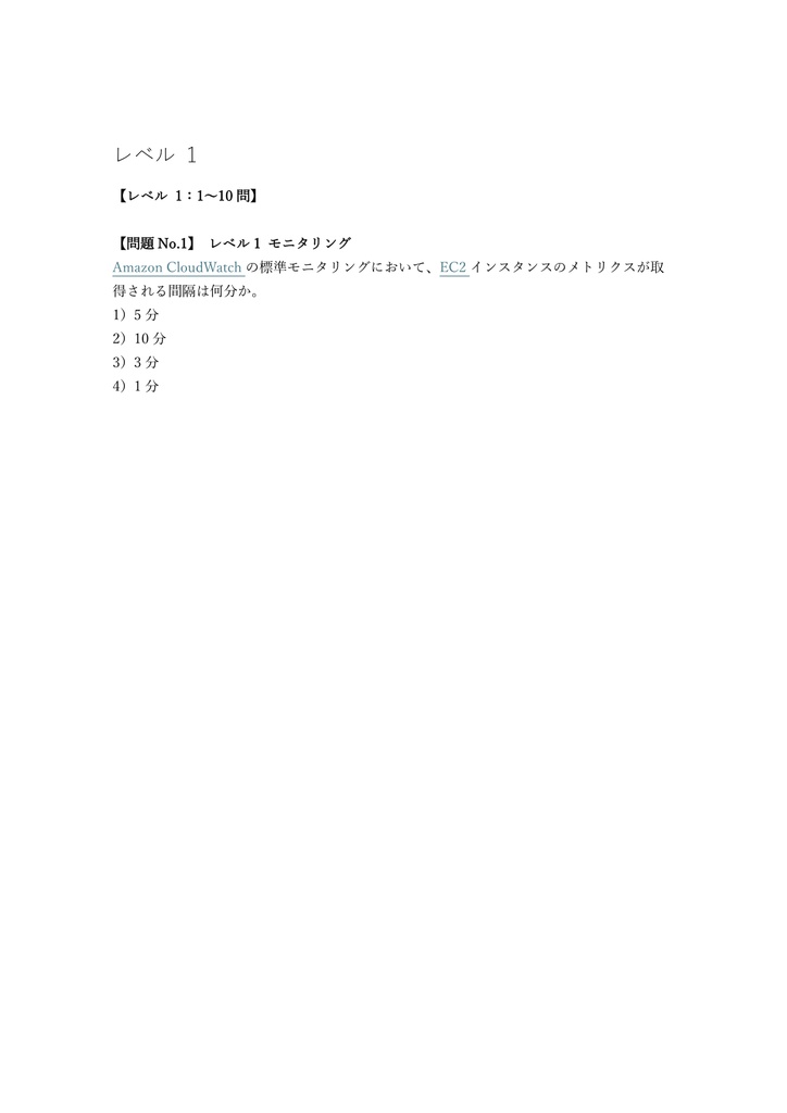 【300問】AWS認定 SysOps Administrator (Associate) 問題集&用語集&解説