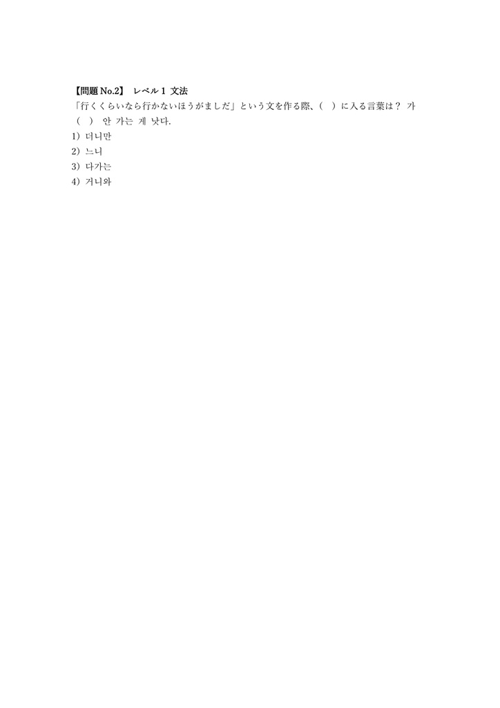 【200問】ハングル能力検定 準2級 問題集&用語集&解説