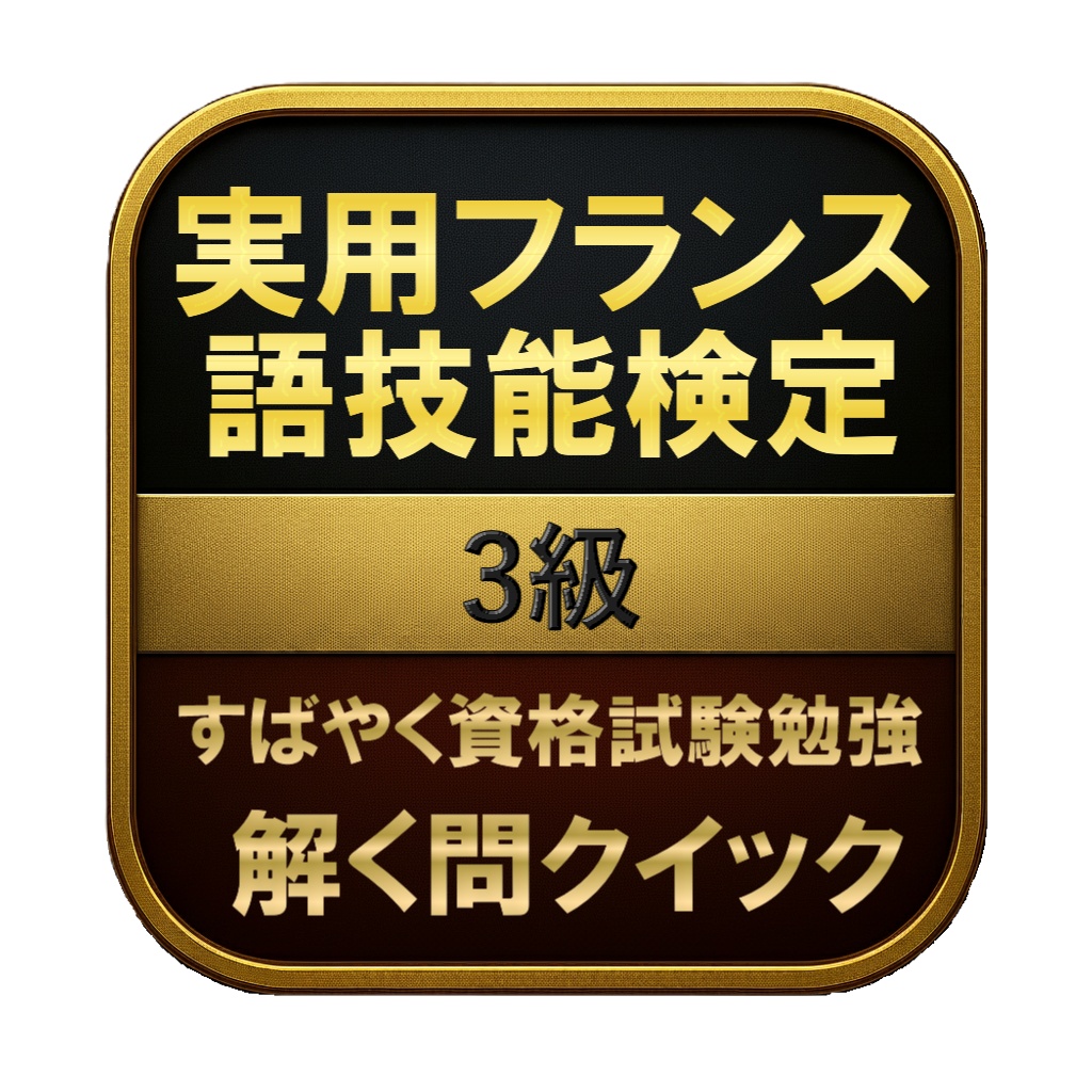 【150問】実用フランス語技能検定 3級 問題集&用語集&解説