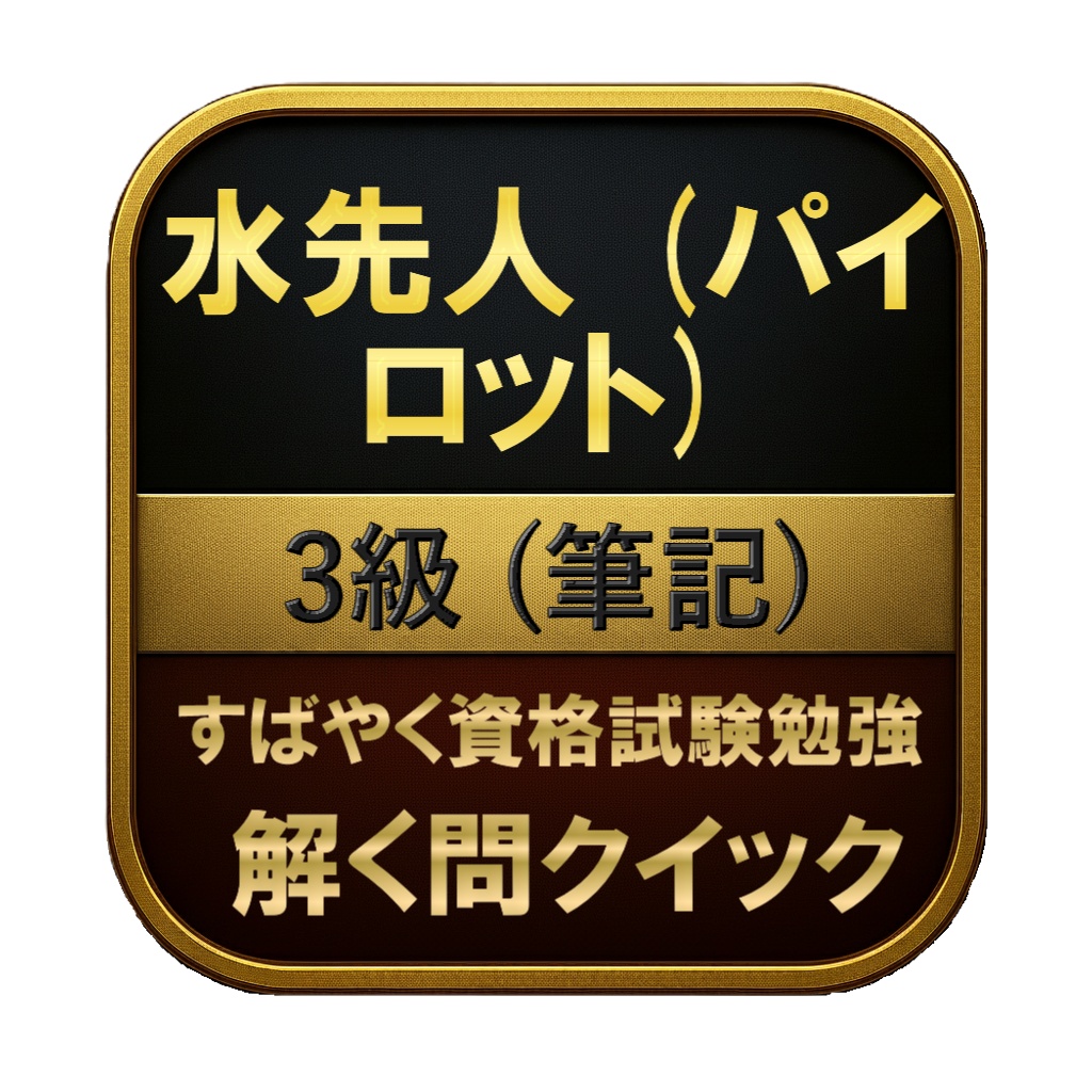 【300問】水先人 (パイロット) 3級 (筆記) 問題集&用語集&解説