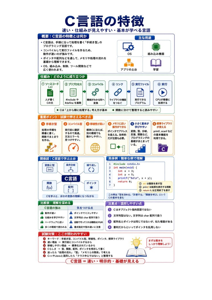 図解で理解★C言語プログラミング能力認定試験 3級 参考書図