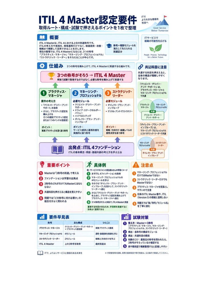 図解で理解★ITIL4 Master 参考書図
