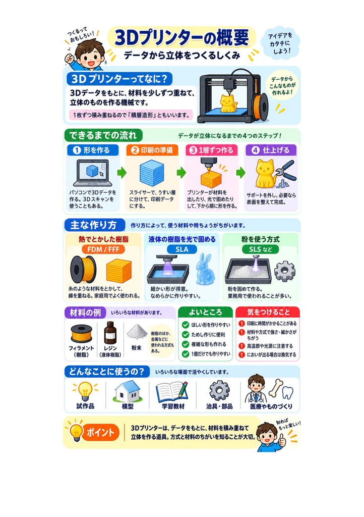 図解で理解★3Dプリンター活用技術検定 基礎 参考書図