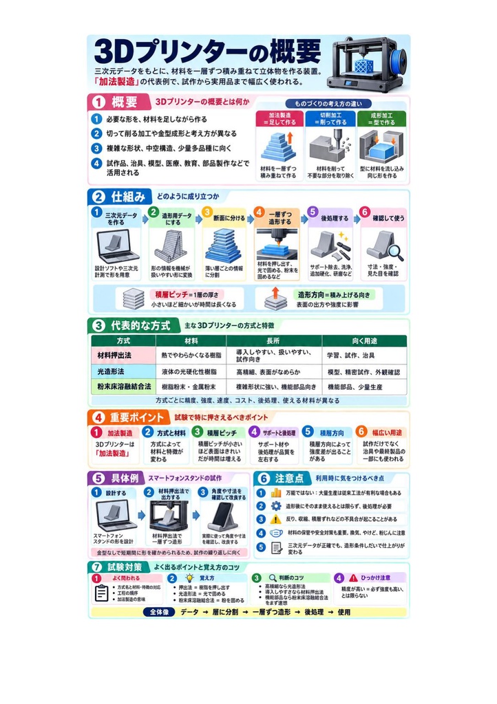 図解で理解★3Dプリンター活用技術検定 基礎 参考書図