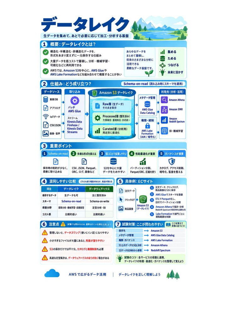 図解で理解★AWS認定 Data Engineer (Associate) 参考書図