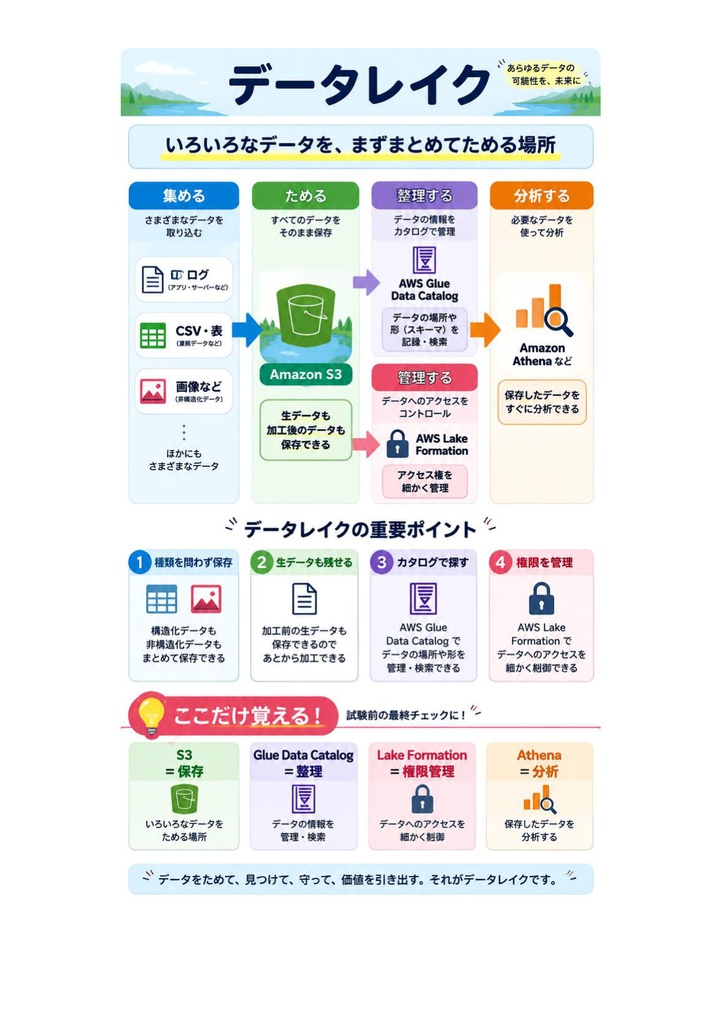 図解で理解★AWS認定 Data Engineer (Associate) 参考書図