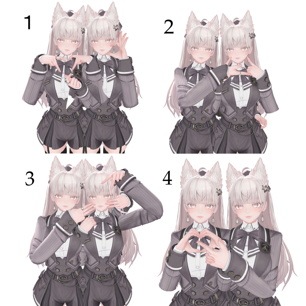 ≪FREE≫ pose set vol.1 ¦ チェキペアポーズ