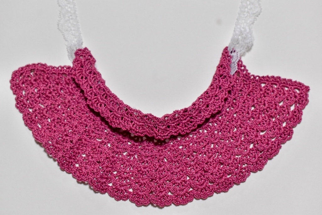 10~15cm ぬいぐるみ 着せ替え服 ケープ レース編み リボン