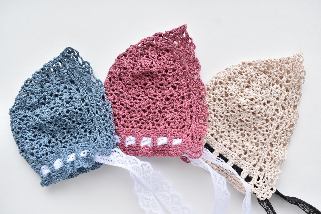 ぬい服 フード 10~15cm ぬいぐるみ 着せ替え服 レース編み ヘッドセット リボン