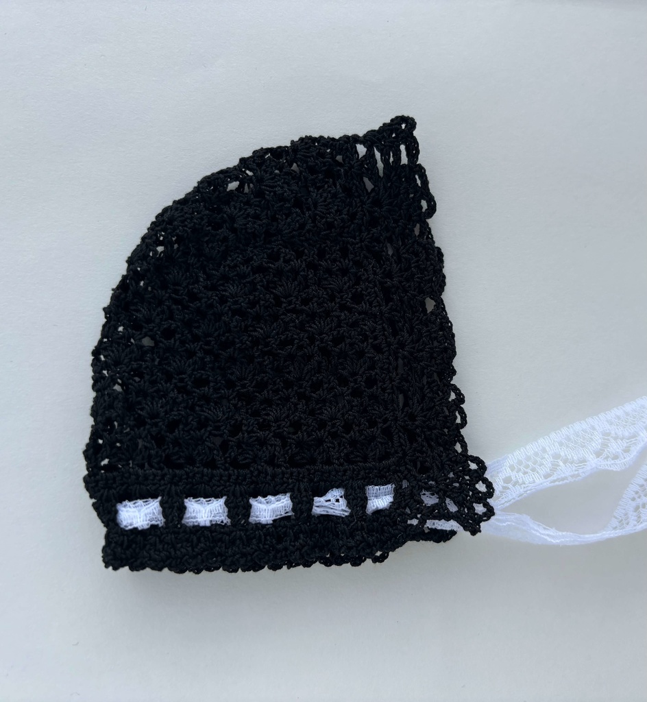 ぬい服 フード 10~15cm ぬいぐるみ 着せ替え服 レース編み ヘッドセット リボン