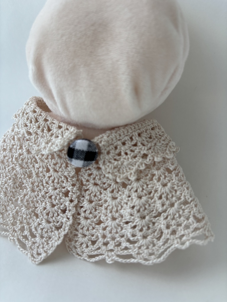 10~15cm ぬいぐるみ 着せ替え服 ケープ レース編み