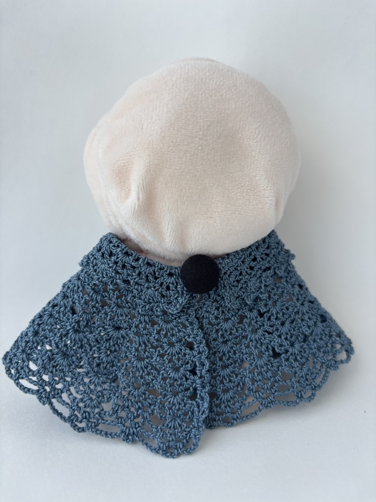 10~15cm ぬいぐるみ 着せ替え服 ケープ レース編み