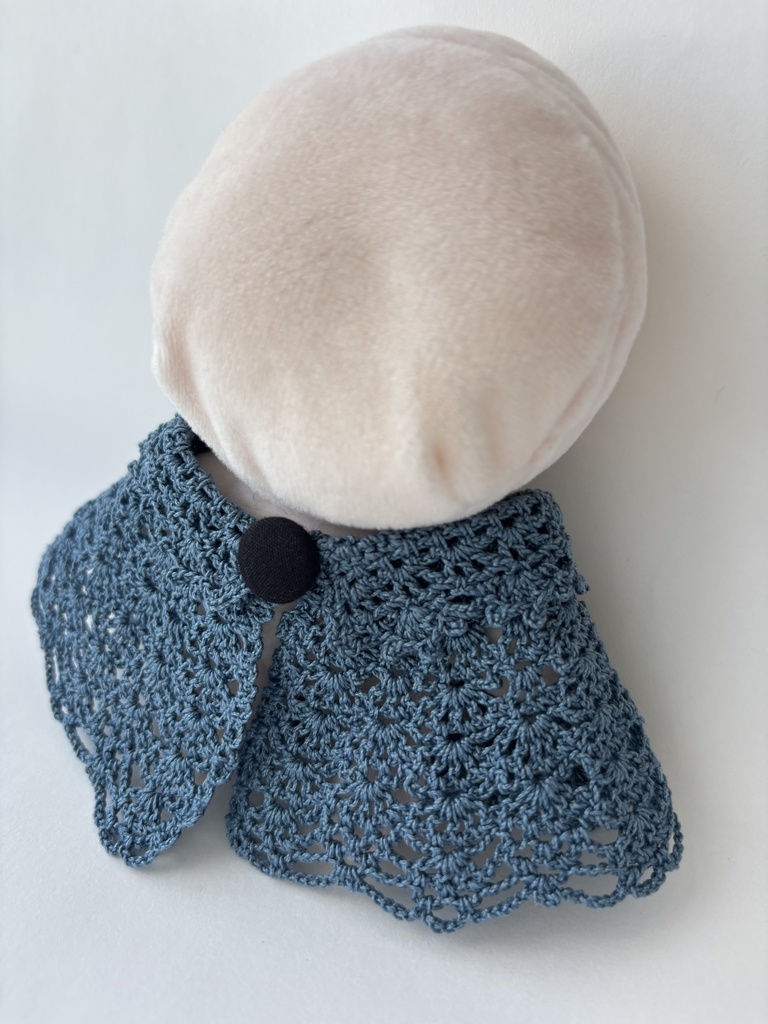 10~15cm ぬいぐるみ 着せ替え服 ケープ レース編み