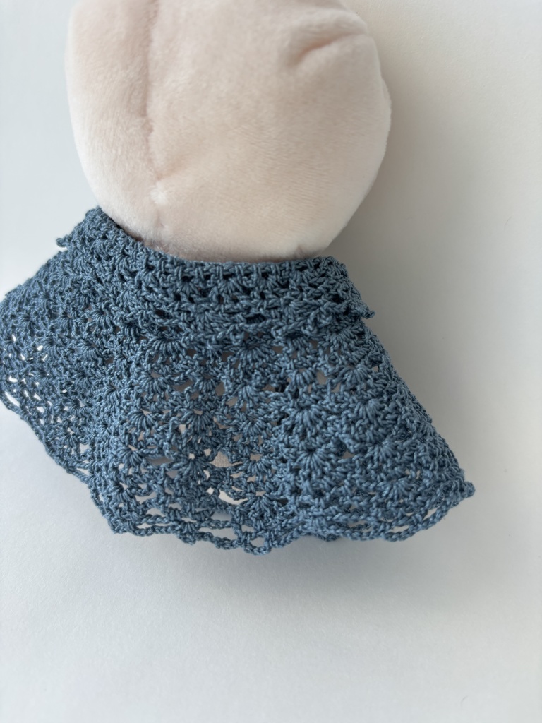 10~15cm ぬいぐるみ 着せ替え服 ケープ レース編み