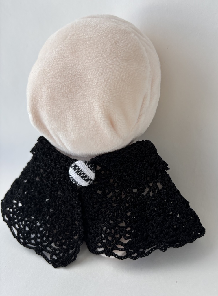 10~15cm ぬいぐるみ 着せ替え服 ケープ レース編み