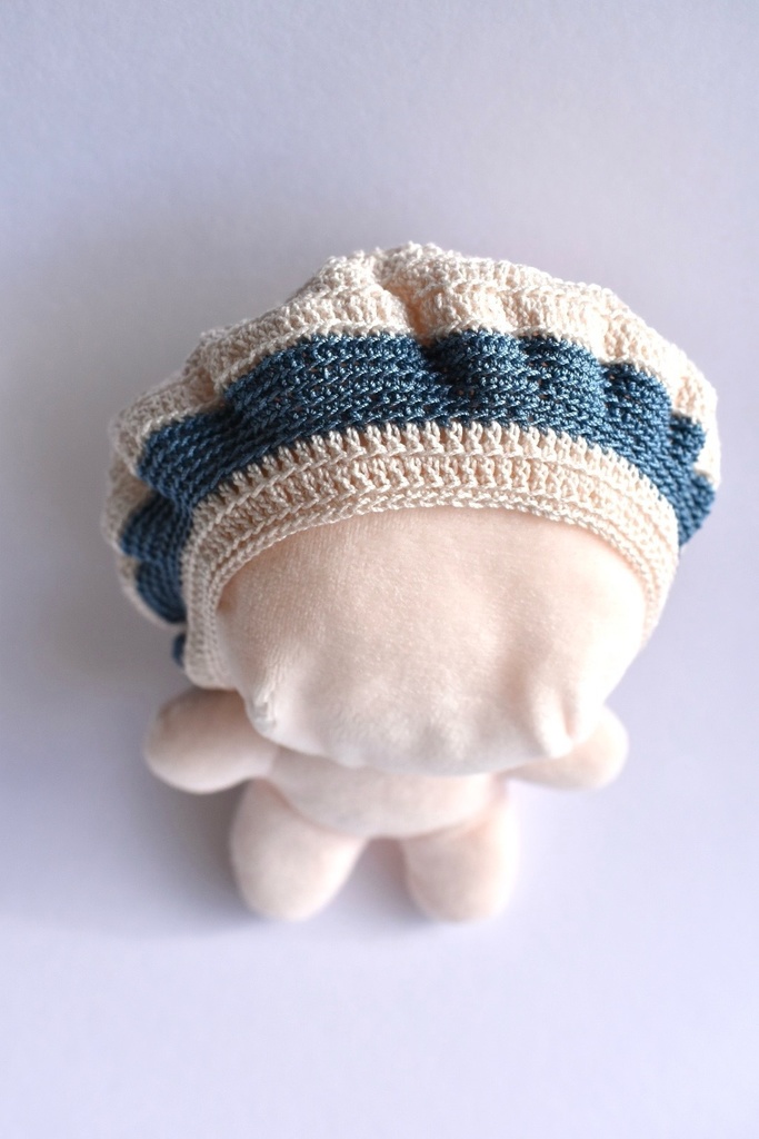 ぬい服 ベレー帽 10~15cm ぬいぐるみ 着せ替え服 レース編み