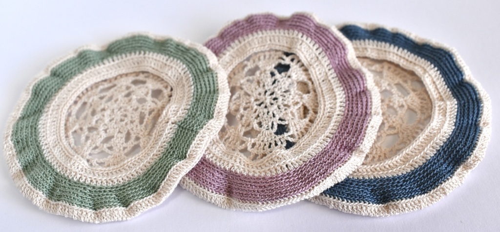 ぬい服 ベレー帽 10~15cm ぬいぐるみ 着せ替え服 レース編み