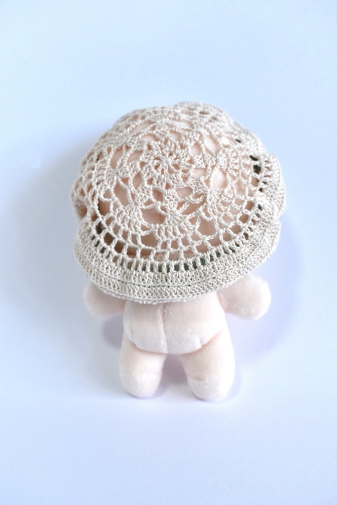 ぬい服 ベレー帽 10~15cm ぬいぐるみ 着せ替え服 レース編み