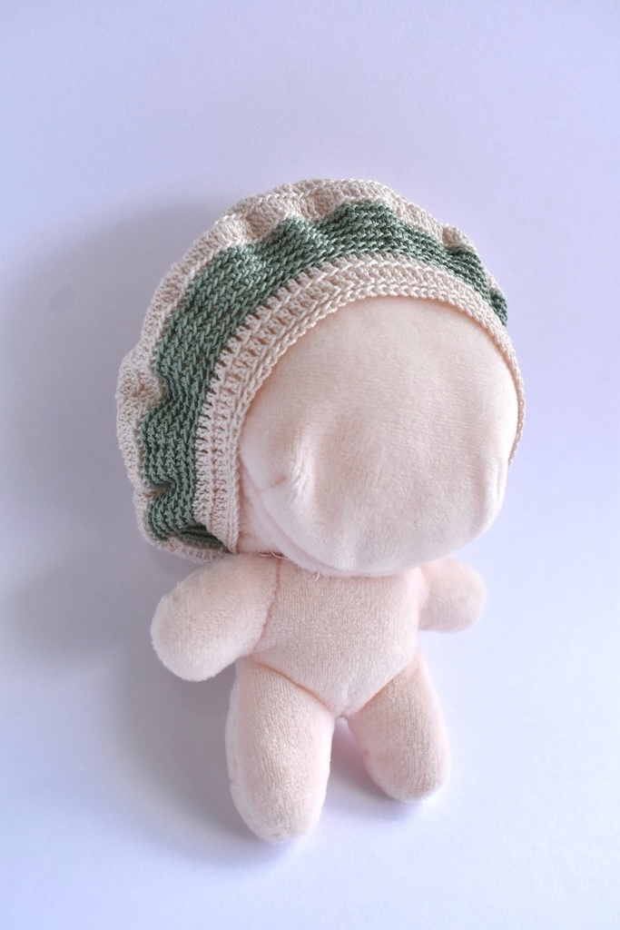 ぬい服 ベレー帽 10~15cm ぬいぐるみ 着せ替え服 レース編み