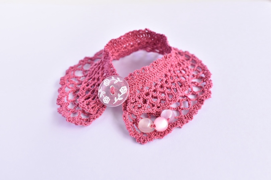 ぬい服 2重 ケープ 10~15cm ぬいぐるみ 着せ替え服 レース編み