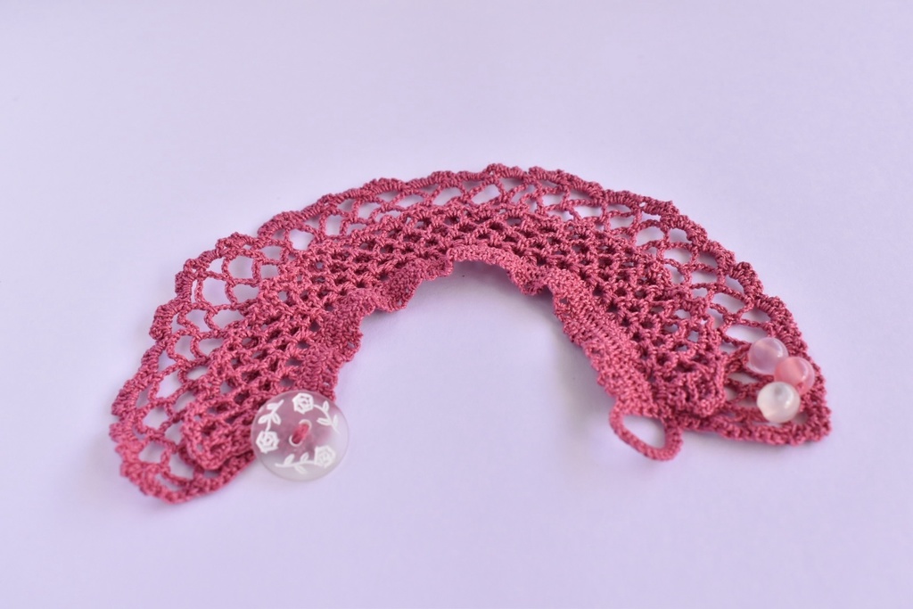 ぬい服 2重 ケープ 10~15cm ぬいぐるみ 着せ替え服 レース編み