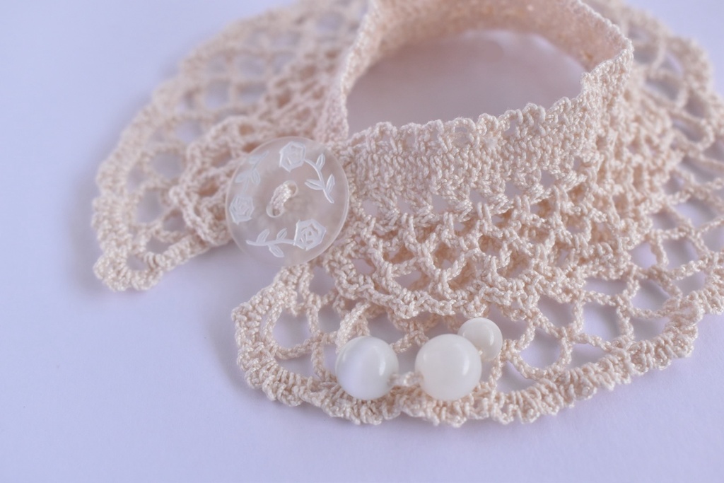 ぬい服 2重 ケープ 10~15cm ぬいぐるみ 着せ替え服 レース編み