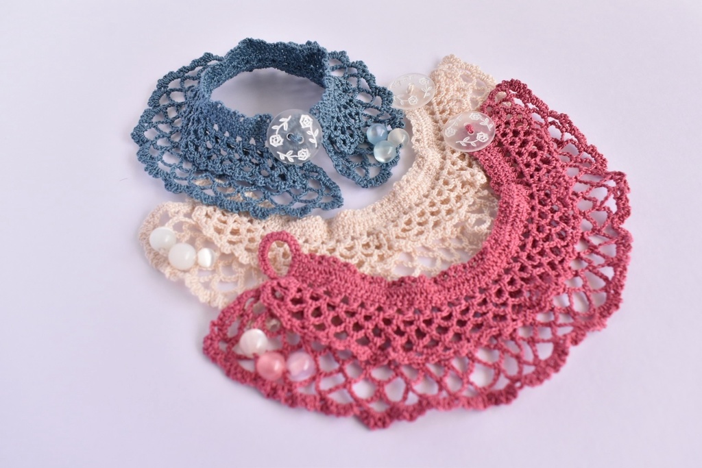 ぬい服 2重 ケープ 10～15cm ぬいぐるみ 着せ替え服 レース編み