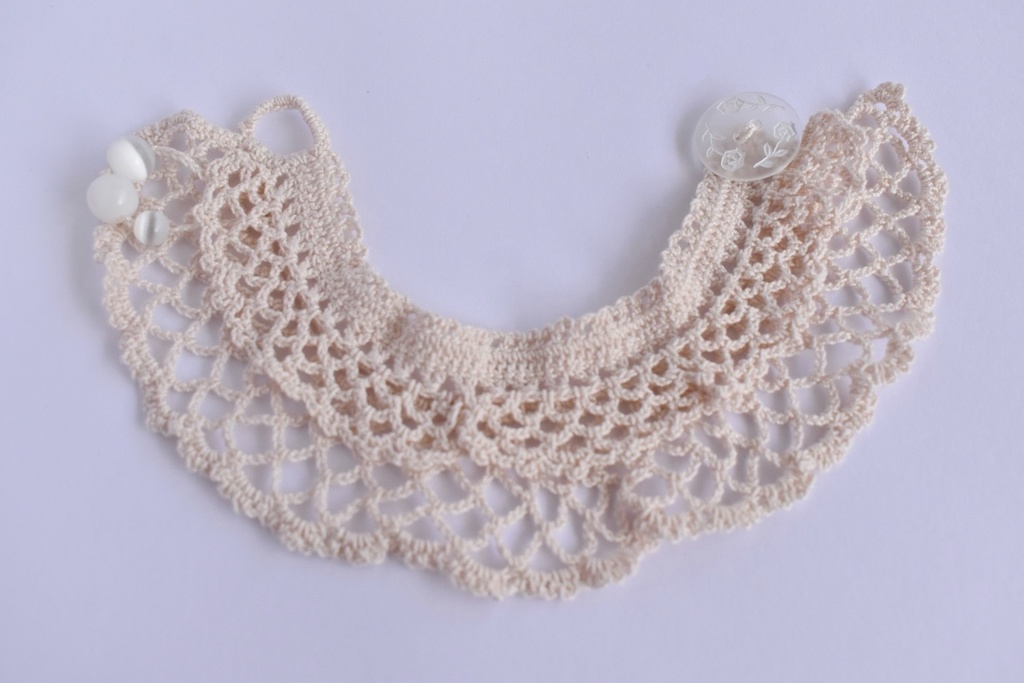 ぬい服 2重 ケープ 10~15cm ぬいぐるみ 着せ替え服 レース編み