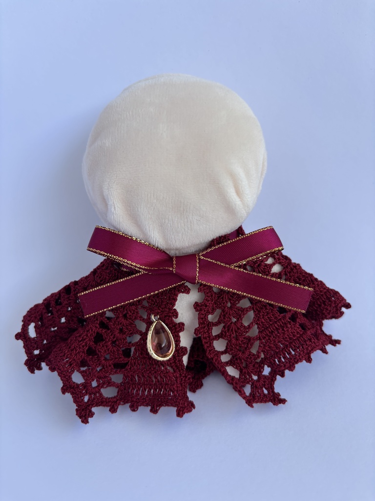 ぬい服 コウモリ風 ケープ 10~15cm ぬいぐるみ 着せ替え服 レース編み