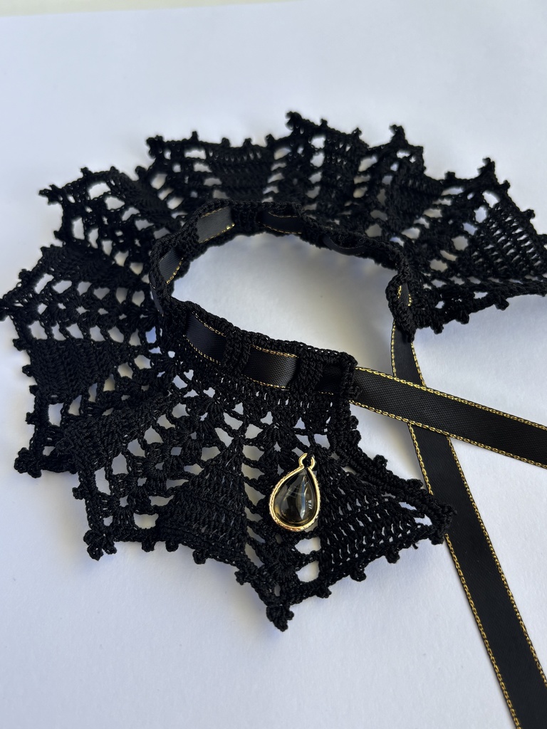 ぬい服 コウモリ風 ケープ 10~15cm ぬいぐるみ 着せ替え服 レース編み