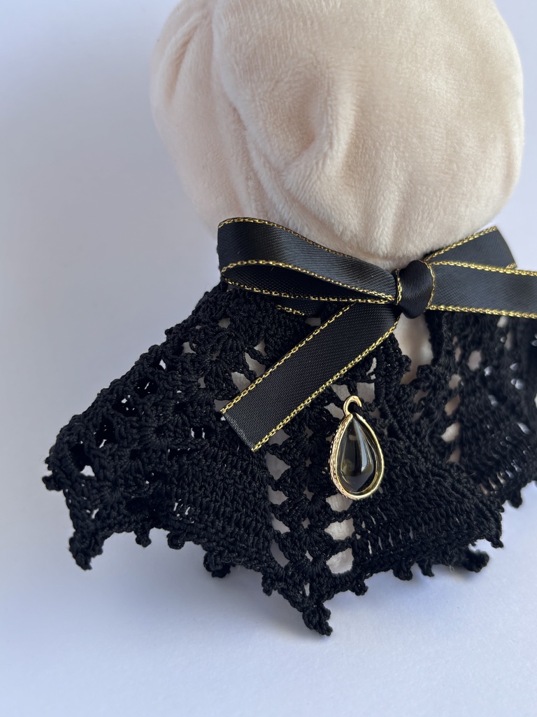 ぬい服 コウモリ風 ケープ 10~15cm ぬいぐるみ 着せ替え服 レース編み