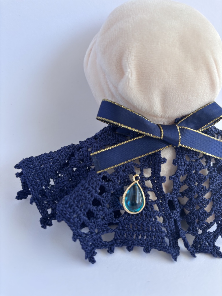 ぬい服 コウモリ風 ケープ 10~15cm ぬいぐるみ 着せ替え服 レース編み