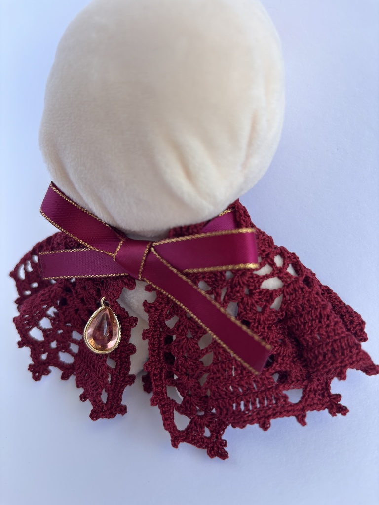 ぬい服 コウモリ風 ケープ 10~15cm ぬいぐるみ 着せ替え服 レース編み