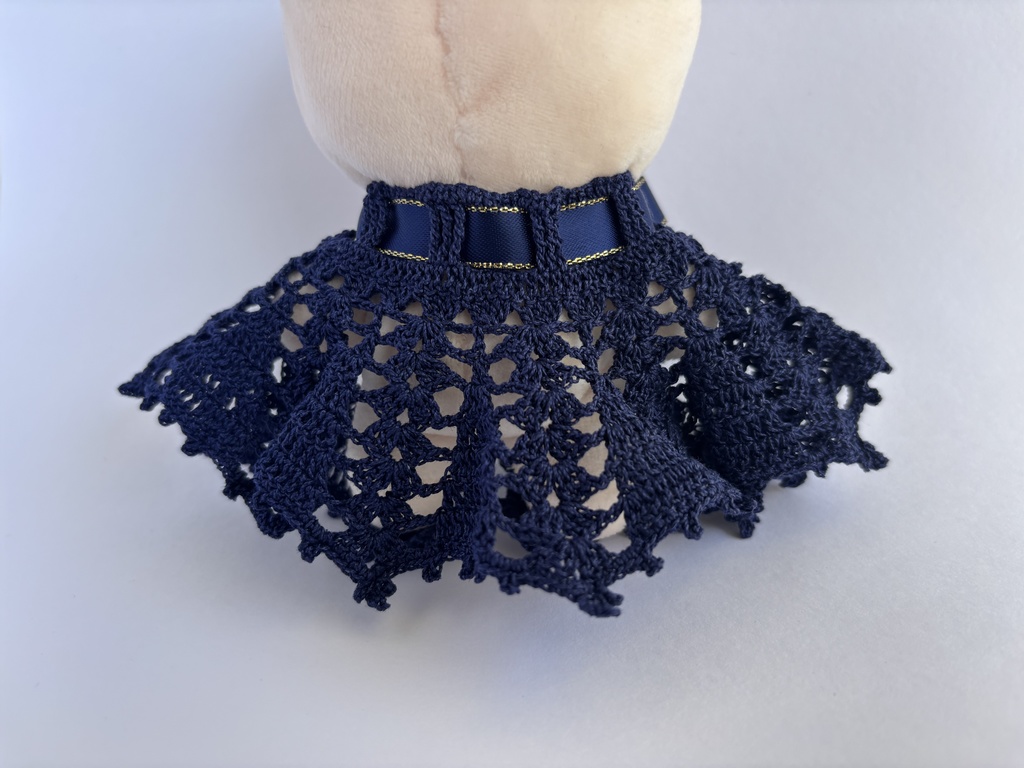 ぬい服 コウモリ風 ケープ 10~15cm ぬいぐるみ 着せ替え服 レース編み