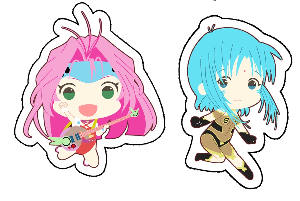 歌姫ダイカットミニステッカー3枚セット