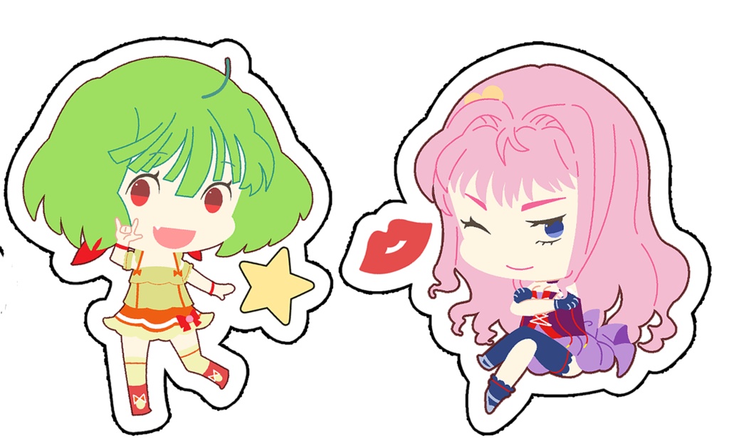 歌姫ダイカットミニステッカー3枚セット